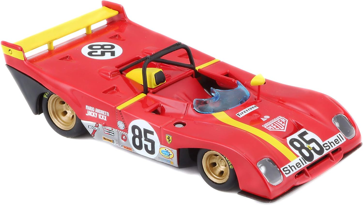 Металева модель автомобіля Bburago Ferrari 312 P 1972 1:43 (4893993363025) - зображення 2