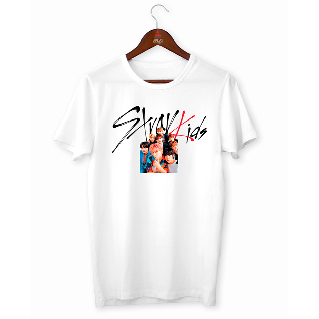 Футболка белая с принтом "Группа Stray Kids. Феликс, Чанбин, Ли Но, Хан, Синмин, Айен, Бан Чан" Push IT XL ФП012455XL - Фото 1 Футболка белая с принтом "Группа Stray Kids. Феликс, Чанбин, Ли Но, Хан, Синмин, Айен, Бан Чан" Push IT XL ФП012455XL - изображение 1