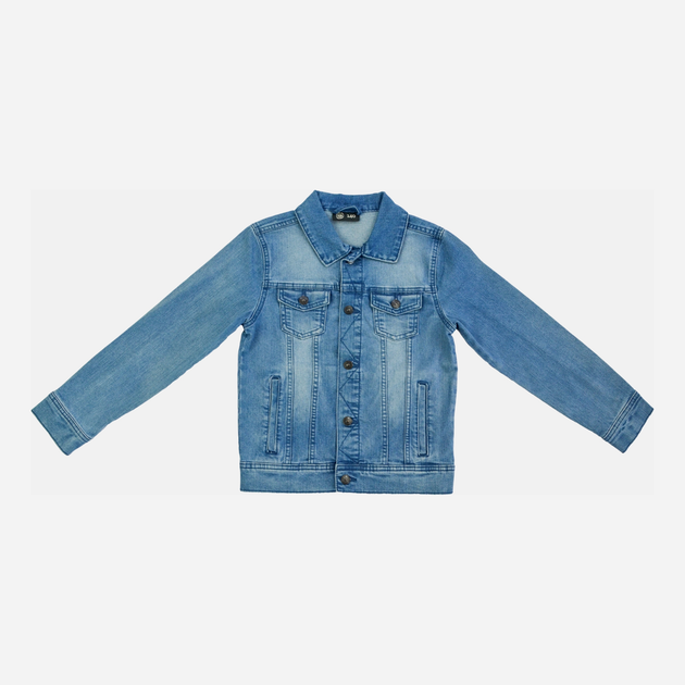 Підліткова джинсова куртка для хлопчика Cool Club CJB2421041 140 см Блакитна (5903977188014) - зображення 1