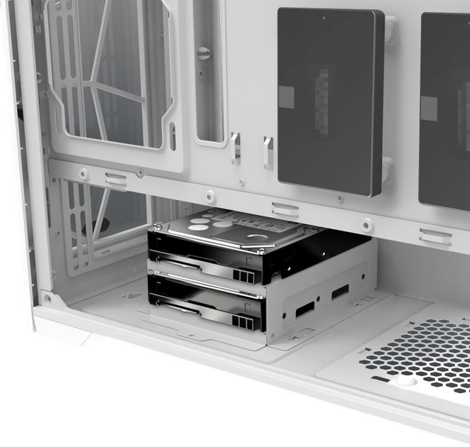 Obudowa Raijintek Ponos Ultra TG4 Coating White (0R20B00227) - obraz 3