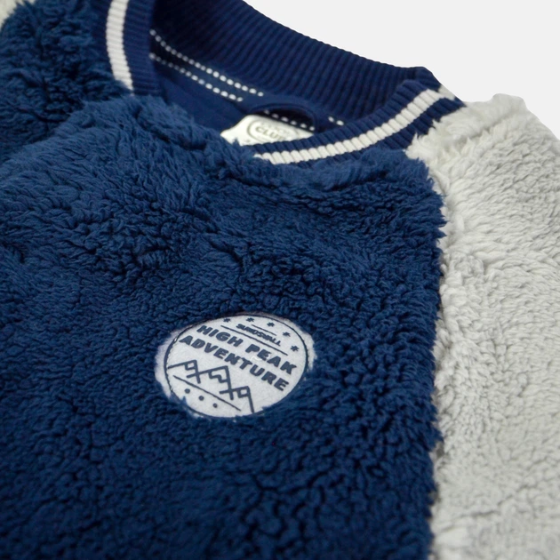 Bluza chłopięca rozpinana bez kaptura Cool Club CCB2323245 146 cm Granatowy/Szary (5903977114174) - obraz 3