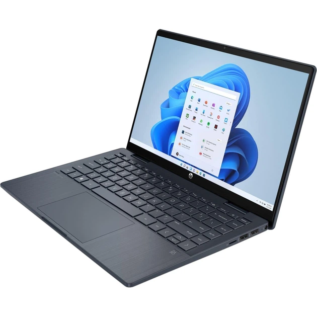 Ноутбук HP 14 Pavilion x360 14-ek2021ua 14'' FHD IPS Ts,300n/Core 3-100U (4.7)/8Gb/SSD512Gb/Intl Grap/FPS/DOS (A0NK4EA) - изображение 2