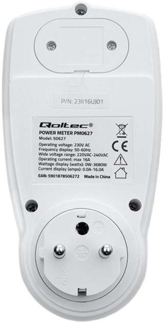 Лічильник електроенергії Qoltec PM0627 (5901878506272) - зображення 4