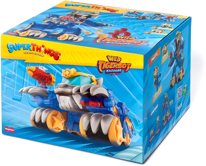 Figurka Magic Box Superthings Wild Tigerbot Kazoom Energy 40 cm (8431618029381) - obraz 2