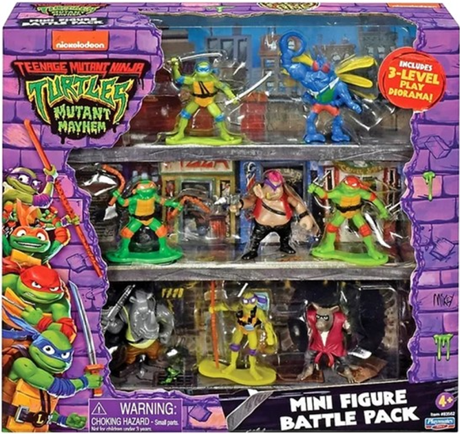 Набір фігурок Playmates Teenage Mutant Ninja Turtles Battle Pack 8 шт (0043377835622) - зображення 1