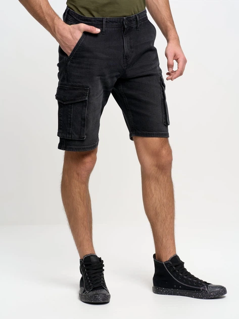 Шорти джинсові довгі чоловічі Big Star Morris-905 W29 Чорні (5900714627652) - зображення 4