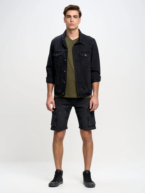 Шорти джинсові довгі чоловічі Big Star Morris-905 W29 Чорні (5900714627652) - зображення 6