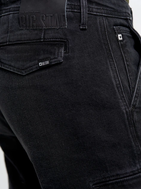 Шорти джинсові довгі чоловічі Big Star Morris-905 W29 Чорні (5900714627652) - зображення 9