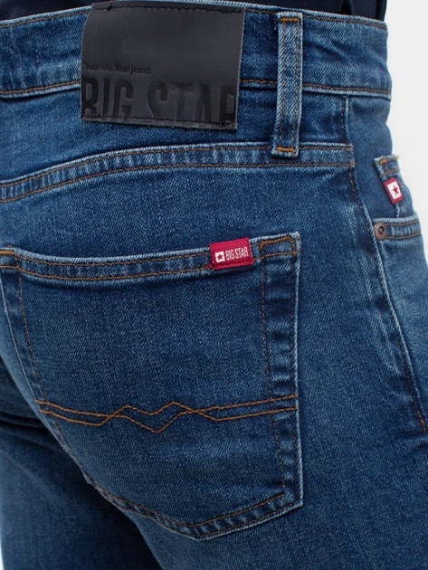 Jeansy slim fit męskie Big Star Terry Slim-551 W28-L32 Ciemnoniebieskie (5900714675806) - obraz 9