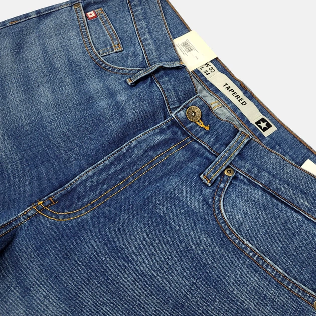 Jeansy regular fit męskie Big Star Terry Carrot W32L34 Niebieskie (5900714716950) - obraz 3