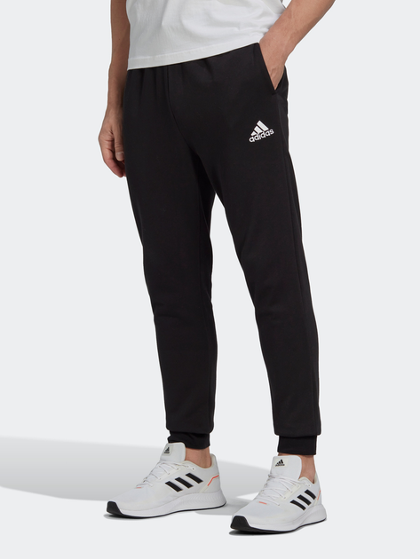 Акція на Спортивні штани утеплені чоловічі Adidas M Feelcozy Pant HL2236 L Black/White від Rozetka