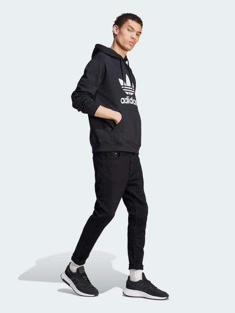 Худі чоловіче Adidas Originals Adicolor Classics Trefoil IM4489 S Чорне (4066761446873) - зображення 3