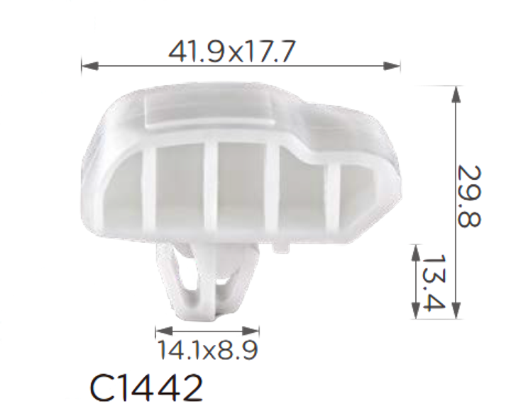 Крепление молдинга Honda, Acura (75328SM4A01, 75328-SM4-A01) - изображение 1