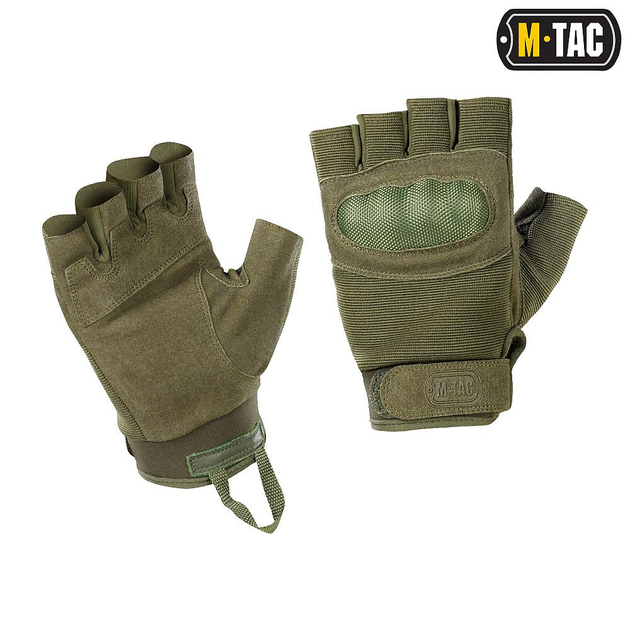 Тактичні M-Tac рукавички безпалі Assault Tactical Mk.3 Olive олива XL - зображення 1