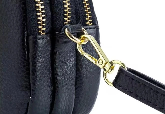Практична трендова жіноча сумка cross-body з натуральної шкіри Somerset-678 чорна - Фото 11 Практична трендова жіноча сумка cross-body з натуральної шкіри Somerset-678 чорна - изображение 11
