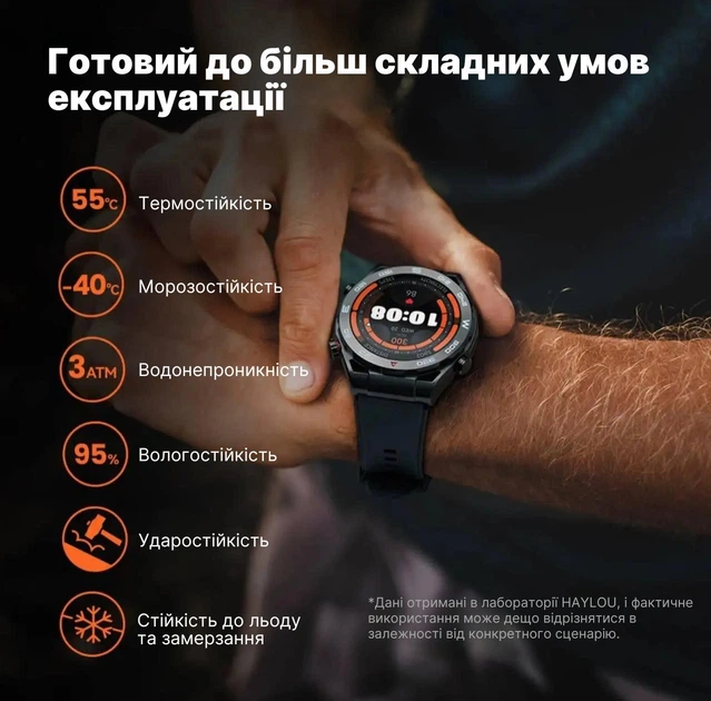 Смарт-часы Haylou Watch R8 противоударные водонепроницаемые звонки по Bluetooth HD-дисплей фитнес-трекинг мониторинг здоровья 1.43" Black - изображение 10