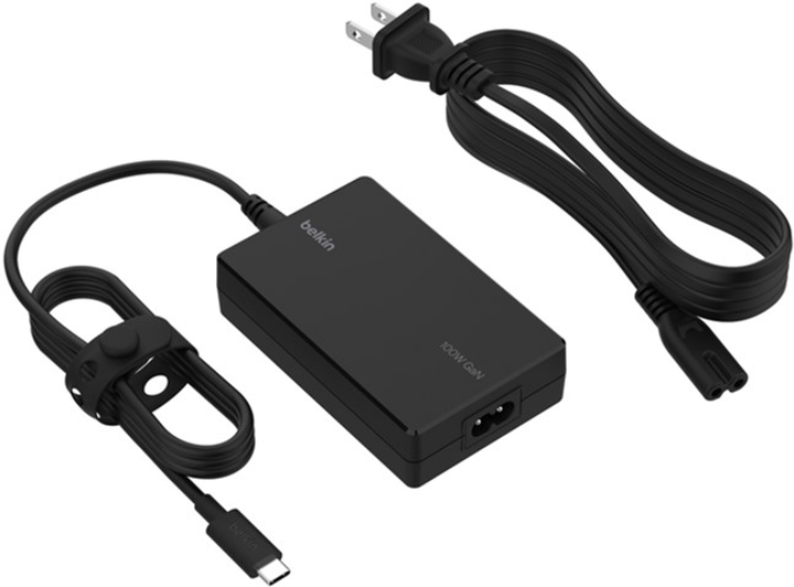 Zasilacz Belkin do laptopa USB-C Core GaN Power Adapter 100W (INC016VFBK) - obraz 3