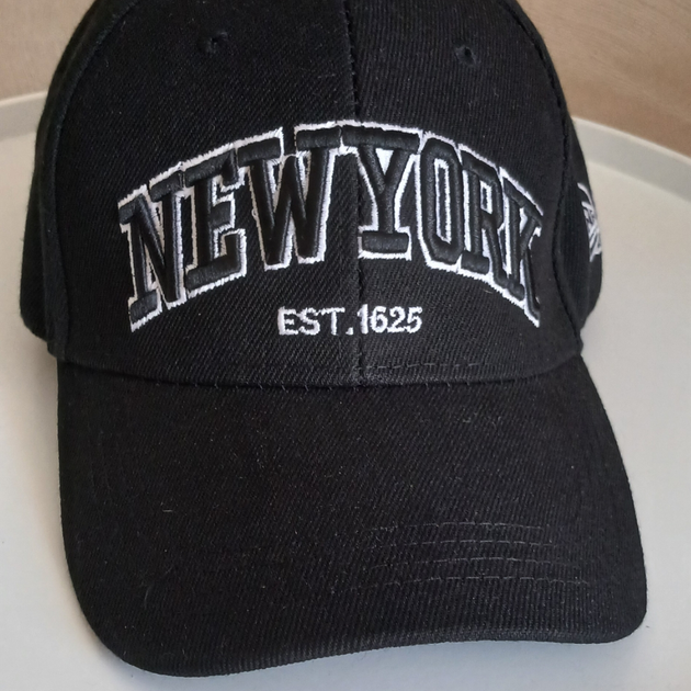 Кепка бейсболка універсальна доросла жіноча чоловіча вишивка NEW YORK чорна (506212) - зображення 2