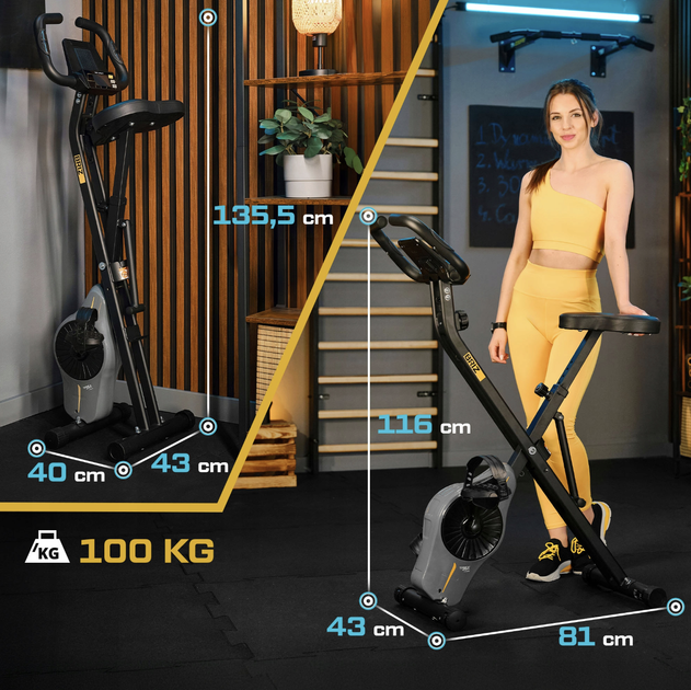 Велотренажер Trex Sport TX-340XB BRIZ магнитный серый - изображение 6