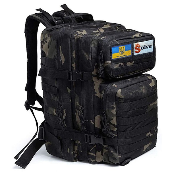 Тактичний похідний рюкзак на 45 л KT6003080 Темний камуфляж - зображення 1