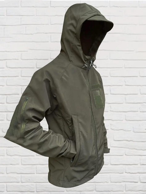 Куртка Алекс SoftShell (хаки) 48 р. (КРС-х) - изображение 2