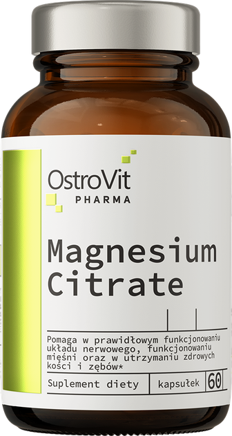 Suplement diety OstroVit Pharma Cytrynian magnezu 60 kapsułek (5903933905792) - obraz 1