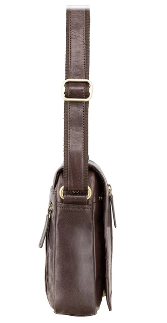 Коричнева шкіряна сумка через плече Visconti S7 BRN Bag - зображення 3