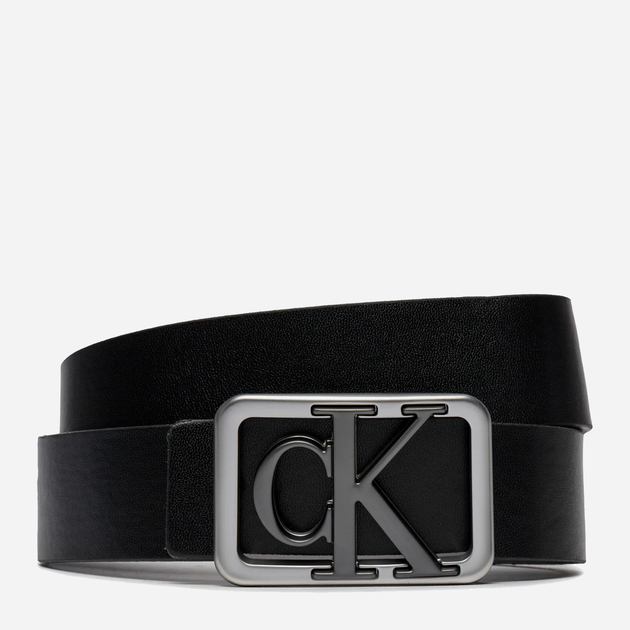 Ремінь чоловічий з натуральної шкіри Calvin Klein K50K511519-0GS 125 см Чорний (8720109147155) - зображення 1