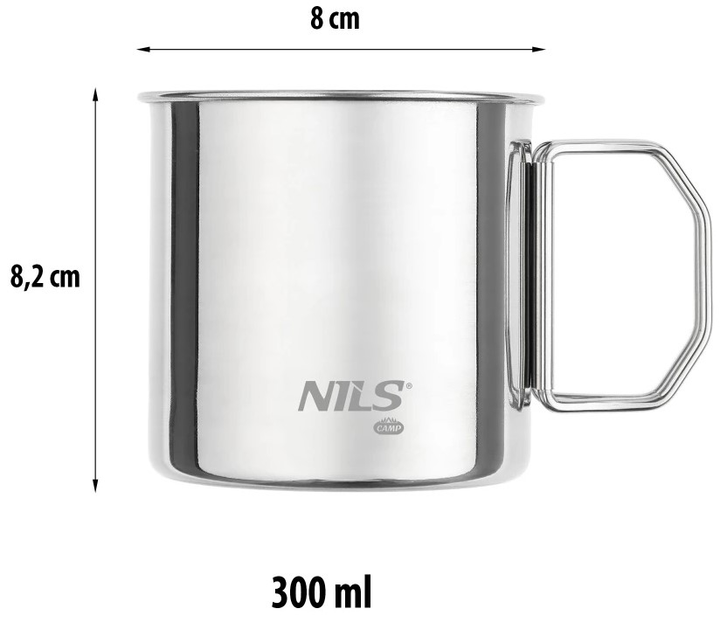 Zestaw kubków turystycznych NILS CAMP NC1762 300 ml 4 szt (5907695554243) - obraz 5