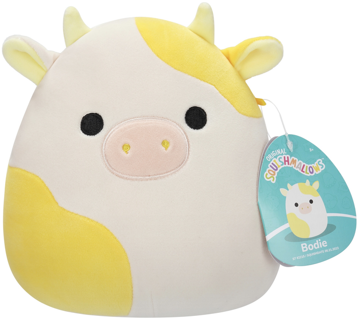 Maskotka Squishmallows Yellow and White Cow Bodie 19 cm (196566411470) - obraz 7