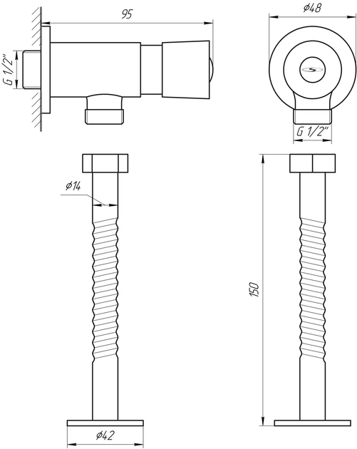 Кнопка смыва для писсуара Solomon GDU-102 (5202) - изображение 2