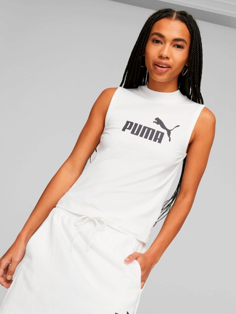 Акція на Майка жіноча Puma Ess Slim Logo Tank 67369502 XS Біла від Rozetka