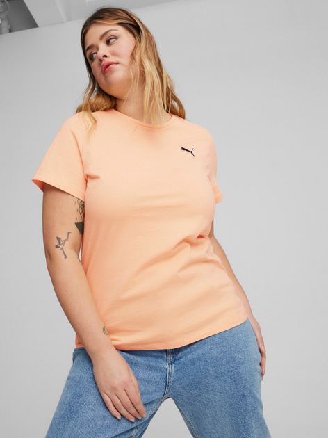 Акція на Футболка бавовняна жіноча Puma Better Essentials Tee 67598645 S Персикова від Rozetka