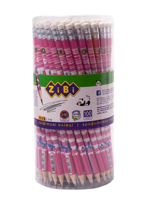 Олівець графітний ZiBi FLOWERS HB з гумкою (ZB.2300) - Фото 2 Олівець графітний ZiBi FLOWERS HB з гумкою (ZB.2300) - зображення 2
