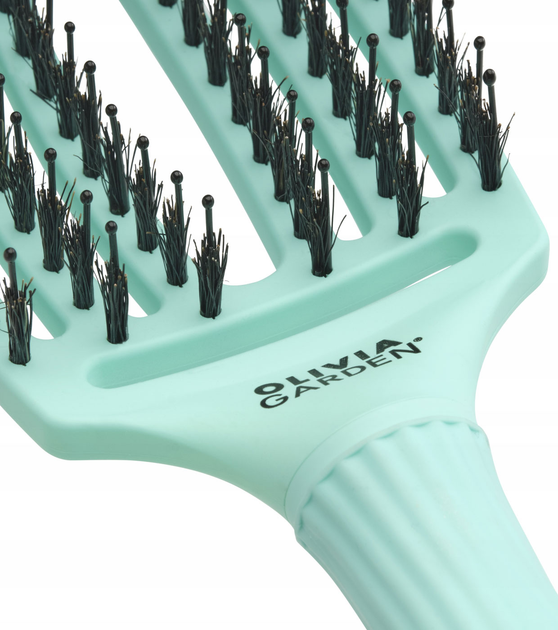 Щітка для волосся Olivia Garden Fingerbrush Combo Medium м'ятна (5414343021762) - зображення 3