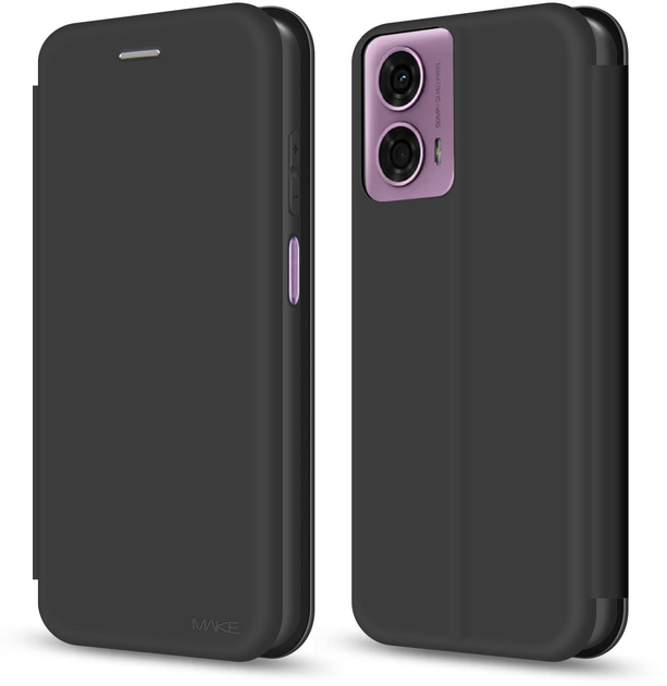 Чохол-книжка для смартфона MAKE Flip для Motorola G24 Black (MCP-MG24) - Фото 2 Чохол-книжка для смартфона MAKE Flip для Motorola G24 Black (MCP-MG24) - зображення 2