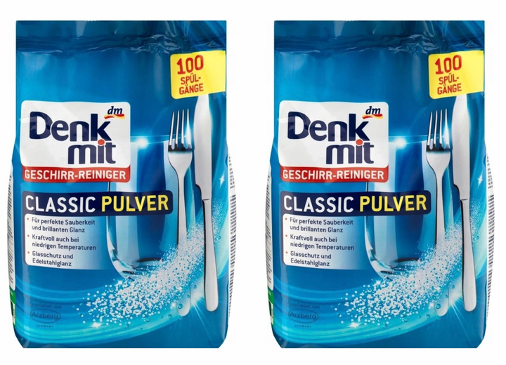 Порошки для посудомоечной машины Denkmit Classic Pulver 1,5 кг., 100 ...