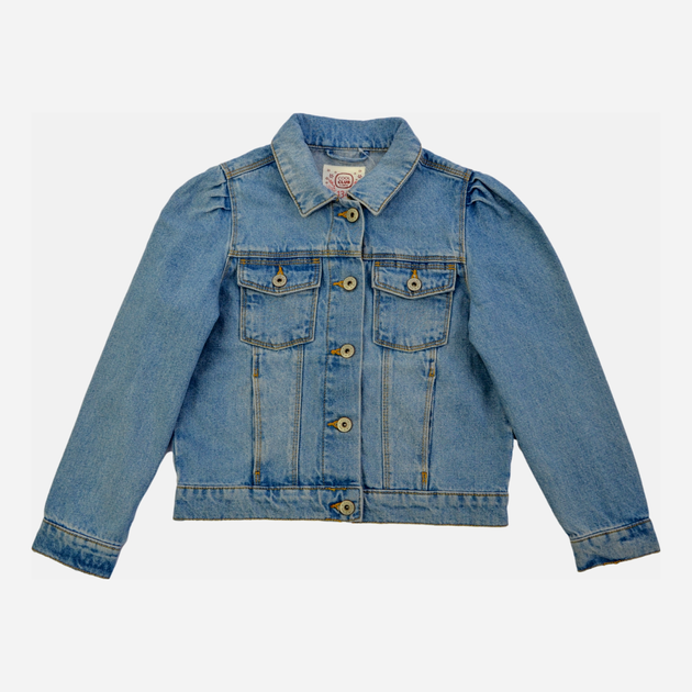 Дитяча джинсова куртка для дівчинки Cool Club CJG2321276 158 см Блакитна (5903272933142) - зображення 1
