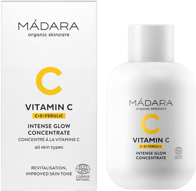 Концентрат для обличчя Madara Vitamin C Intense Glow Concentrate 30 мл (4752223008573) - зображення 1