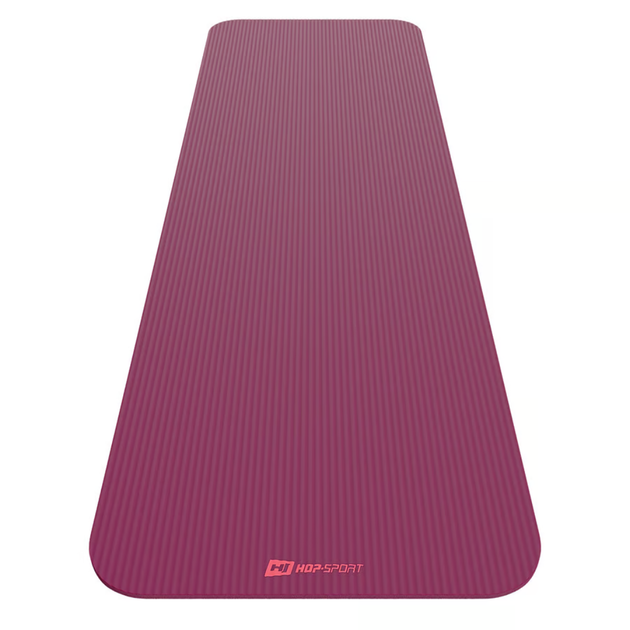 Коврик для йоги Hop-Sport HS-NB015GM NBR 1,5см ягодный - Фото 3 Коврик для йоги Hop-Sport HS-NB015GM NBR 1,5см ягодный - изображение 3