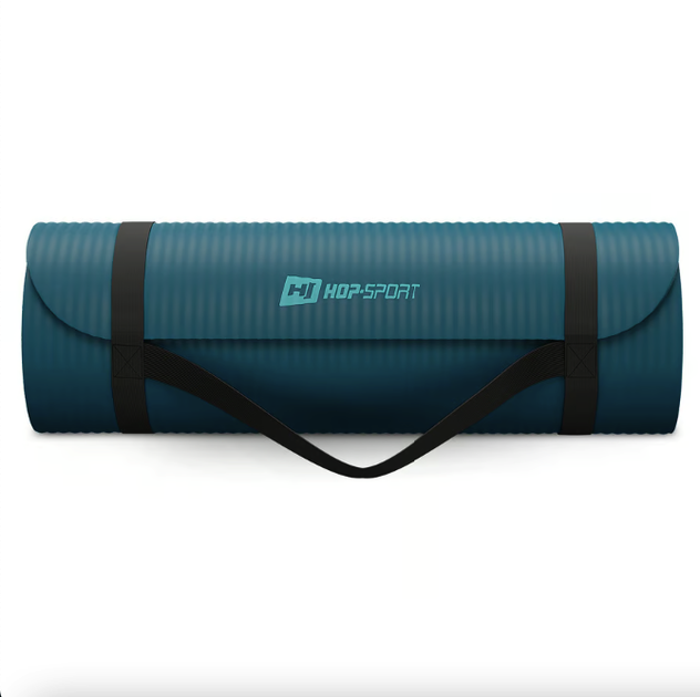 Коврик для йоги Hop-Sport HS-NB015GM NBR 1,5см темный морской - изображение 9