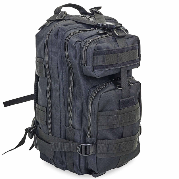 Рюкзак тактичний штурмовий SILVER KNIGHT Premier (нейлон, оксфорд 900D, р-р 43x22x18см, 17л, Чорний) - изображение 1