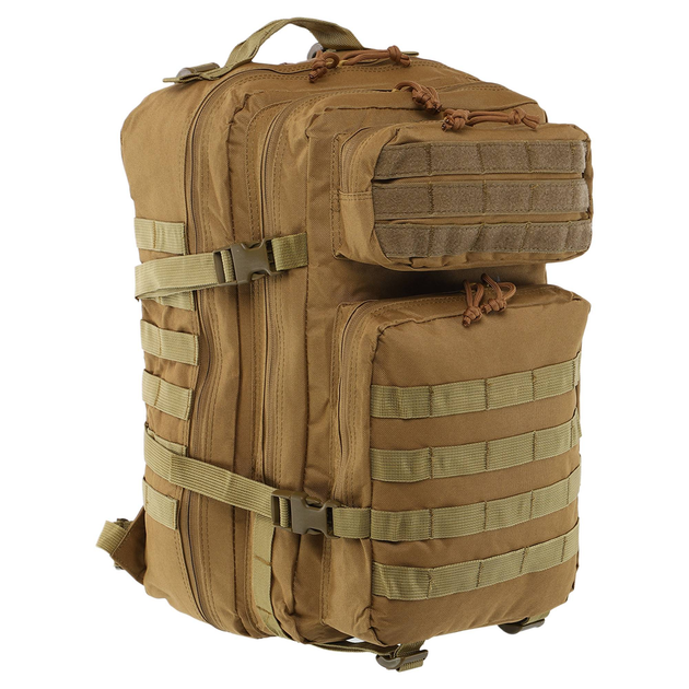 Рюкзак тактичний триденний штурмовий Military Rangers Ultra (нейлон 600D, р-р 44x30x26см, 38л, Хакі) - зображення 1