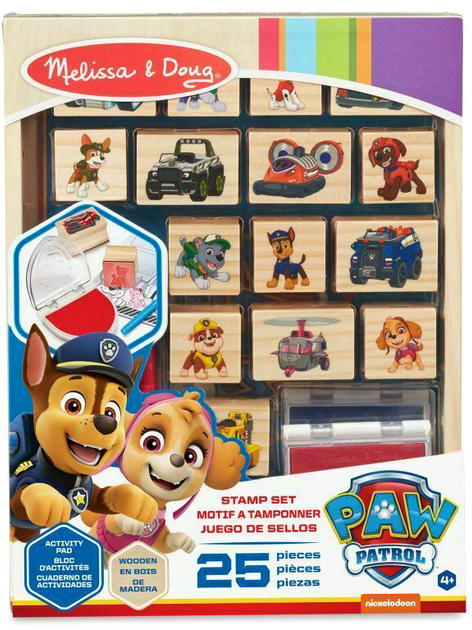 Набір для творчості Melissa & Doug Paw Patrol Wooden Activity Stamp (000772332644) - зображення 1