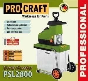 Измельчитель веток Procraft PSL2800 (бак 55 л, передвижной