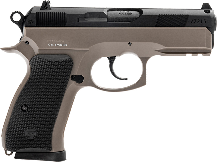 Пистолет страйкбольный ASG CZ 75D Compact Spring 6 мм Fde (23704127) - изображение 2