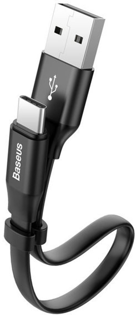 Кабель Baseus Type-C Nimble 2.0A/0.23m Black - Фото 1 Кабель Baseus Type-C Nimble 2.0A/0.23m Black - изображение 1