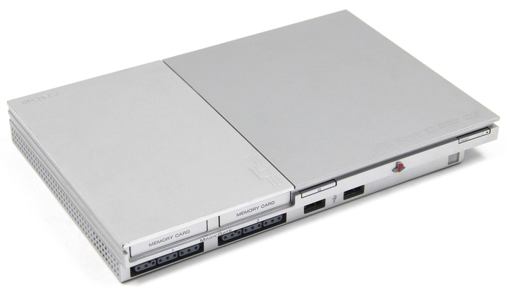 Консоль Sony PlayStation 2 Slim SCPH-9xxx Chip Silver Б/У - Фото 3 Консоль Sony PlayStation 2 Slim SCPH-9xxx Chip Silver Б/У - изображение 3