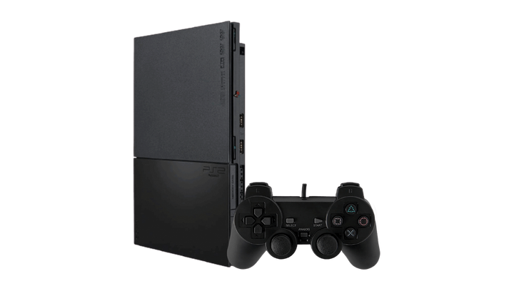 Набор Консоль Sony PlayStation 2 Slim SCPH-9xxx Chip Black Б/У + Геймпад Беспроводной RMC - Фото 2 Набор Консоль Sony PlayStation 2 Slim SCPH-9xxx Chip Black Б/У + Геймпад Беспроводной RMC - изображение 2