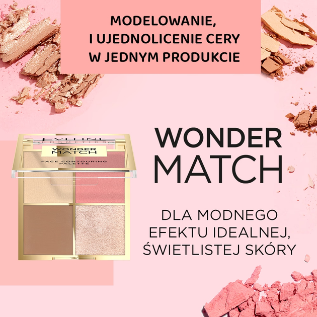 Paleta do konturowania twarzy Eveline Wonder Match 01 10.8 g (5903416058939) - obraz 4